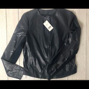 NWT Vince Leather jacket - Navy